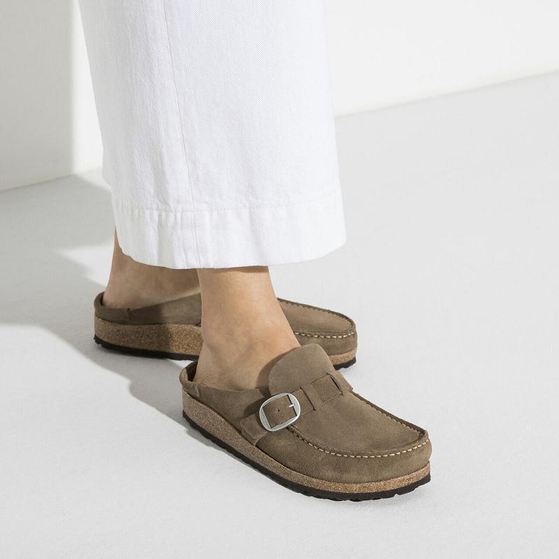 Birkenstock Buckley Ruskind Træsko Dame Brune | DK 289PJJ